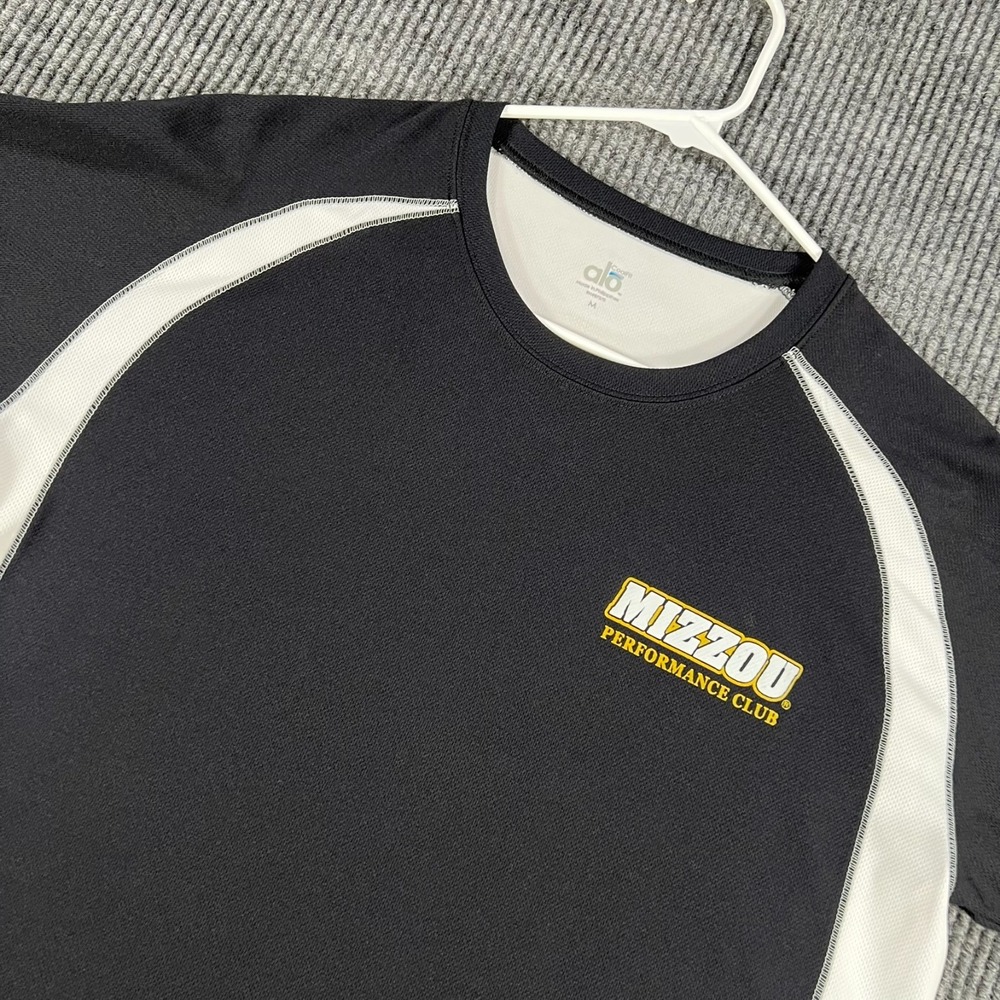 Missouri Tigers Mizzou Shirt Mens Medium Black Short Sleeve Alo Performance